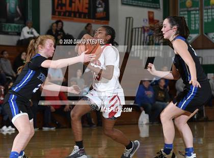 Thumbnail 1 in Woodside Priory vs. McClatchy (MLK Showcase) photogallery.