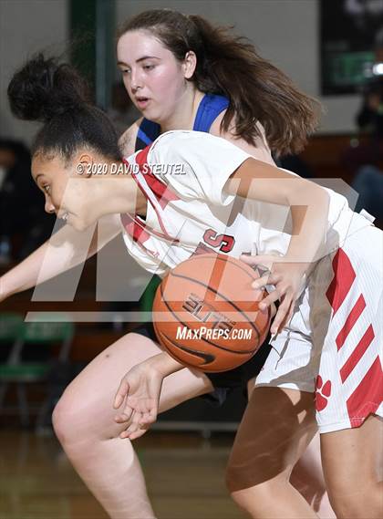 Thumbnail 1 in Woodside Priory vs. McClatchy (MLK Showcase) photogallery.