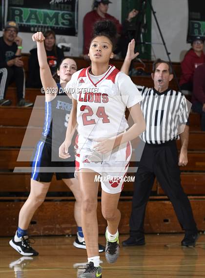Thumbnail 2 in Woodside Priory vs. McClatchy (MLK Showcase) photogallery.