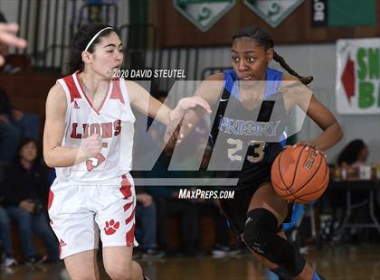 Thumbnail 3 in Woodside Priory vs. McClatchy (MLK Showcase) photogallery.
