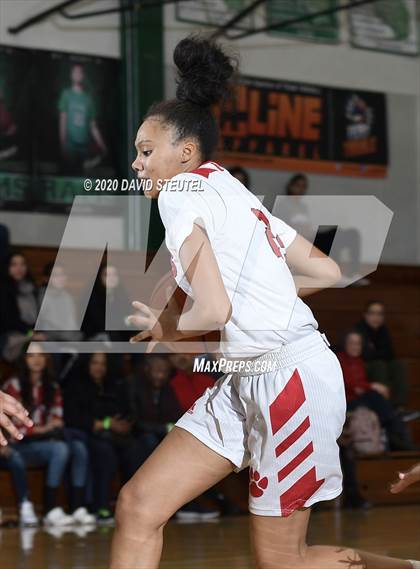 Thumbnail 2 in Woodside Priory vs. McClatchy (MLK Showcase) photogallery.