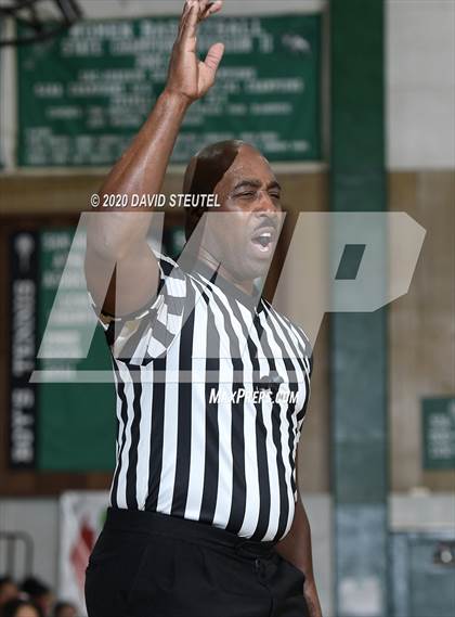 Thumbnail 2 in Woodside Priory vs. McClatchy (MLK Showcase) photogallery.