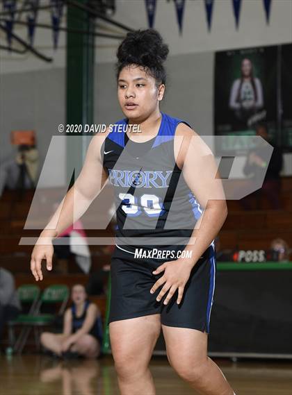 Thumbnail 1 in Woodside Priory vs. McClatchy (MLK Showcase) photogallery.
