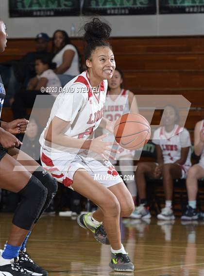Thumbnail 3 in Woodside Priory vs. McClatchy (MLK Showcase) photogallery.