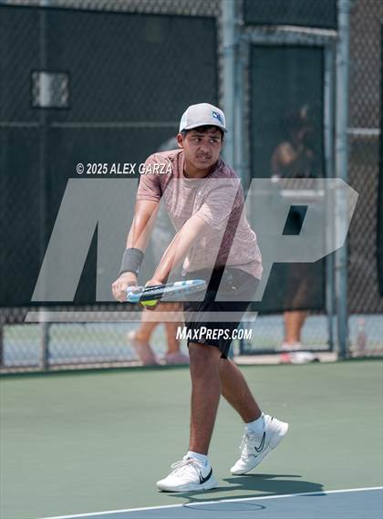 Thumbnail 2 in UIL Tennis 1A & 2A Boys Quarterfinal photogallery.