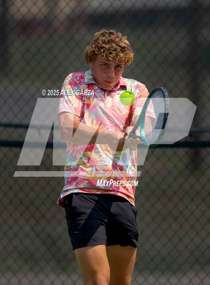 Thumbnail 2 in UIL Tennis 1A & 2A Boys Quarterfinal photogallery.