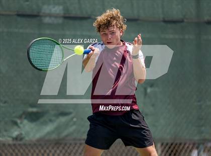 Thumbnail 2 in UIL Tennis 1A & 2A Boys Quarterfinal photogallery.
