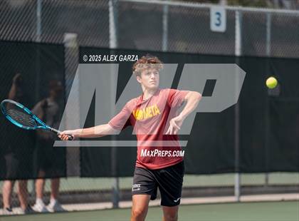 Thumbnail 1 in UIL Tennis 1A & 2A Boys Quarterfinal photogallery.