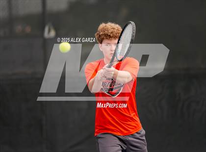 Thumbnail 3 in UIL Tennis 1A & 2A Boys Quarterfinal photogallery.