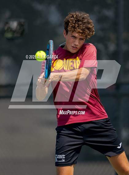Thumbnail 2 in UIL Tennis 1A & 2A Boys Quarterfinal photogallery.