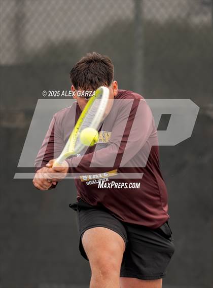 Thumbnail 1 in UIL Tennis 1A & 2A Boys Quarterfinal photogallery.