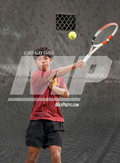 Thumbnail 2 in UIL Tennis 1A & 2A Boys Quarterfinal photogallery.