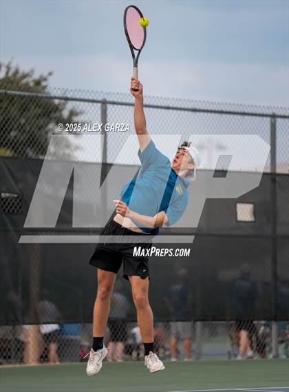 Thumbnail 2 in UIL Tennis 1A & 2A Boys Quarterfinal photogallery.