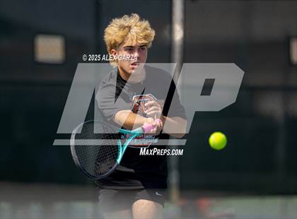 Thumbnail 3 in UIL Tennis 1A & 2A Boys Quarterfinal photogallery.