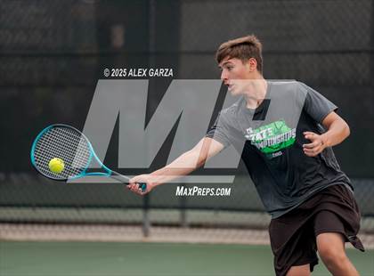Thumbnail 2 in UIL Tennis 1A & 2A Boys Quarterfinal photogallery.