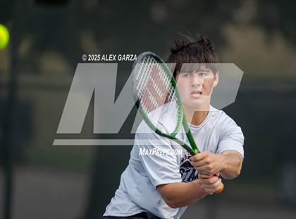 Thumbnail 2 in UIL Tennis 1A & 2A Boys Quarterfinal photogallery.