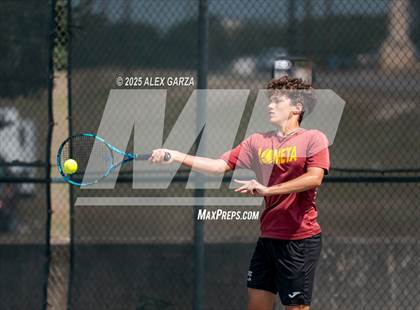 Thumbnail 2 in UIL Tennis 1A & 2A Boys Quarterfinal photogallery.