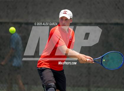 Thumbnail 3 in UIL Tennis 1A & 2A Boys Quarterfinal photogallery.