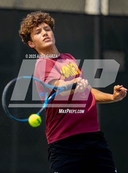 Thumbnail 1 in UIL Tennis 1A & 2A Boys Quarterfinal photogallery.