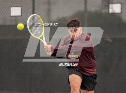 Thumbnail 2 in UIL Tennis 1A & 2A Boys Quarterfinal photogallery.