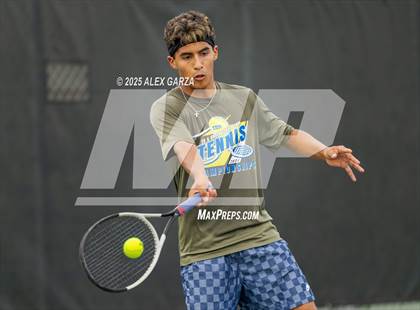 Thumbnail 2 in UIL Tennis 1A & 2A Boys Quarterfinal photogallery.