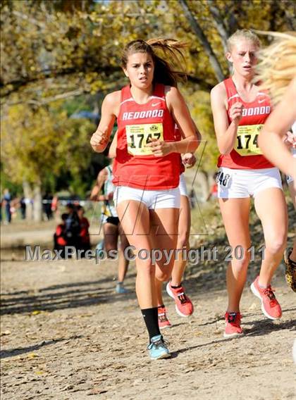 Thumbnail 2 in CIF State Cross Country Championships (Girls Division II) photogallery.