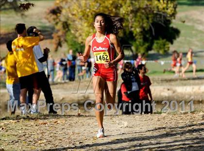 Thumbnail 2 in CIF State Cross Country Championships (Girls Division II) photogallery.
