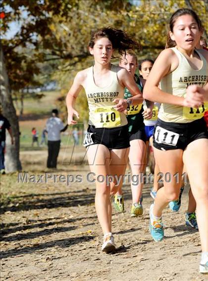 Thumbnail 1 in CIF State Cross Country Championships (Girls Division II) photogallery.