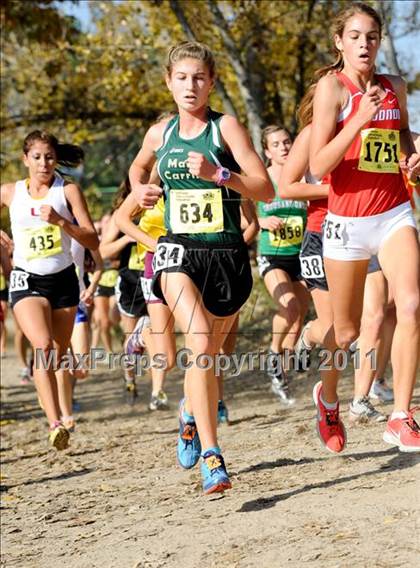 Thumbnail 3 in CIF State Cross Country Championships (Girls Division II) photogallery.