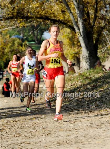 Thumbnail 1 in CIF State Cross Country Championships (Girls Division II) photogallery.
