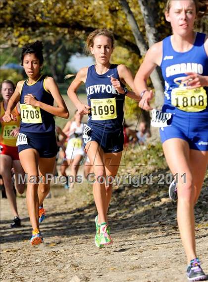 Thumbnail 1 in CIF State Cross Country Championships (Girls Division II) photogallery.