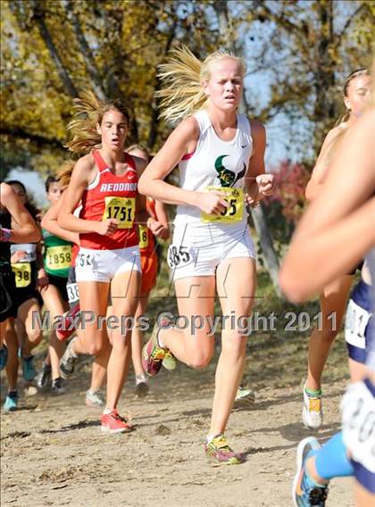 Thumbnail 2 in CIF State Cross Country Championships (Girls Division II) photogallery.