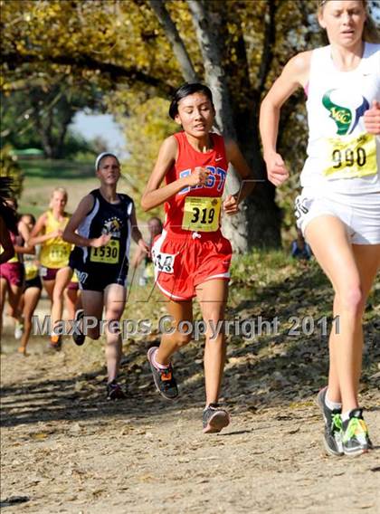 Thumbnail 3 in CIF State Cross Country Championships (Girls Division II) photogallery.