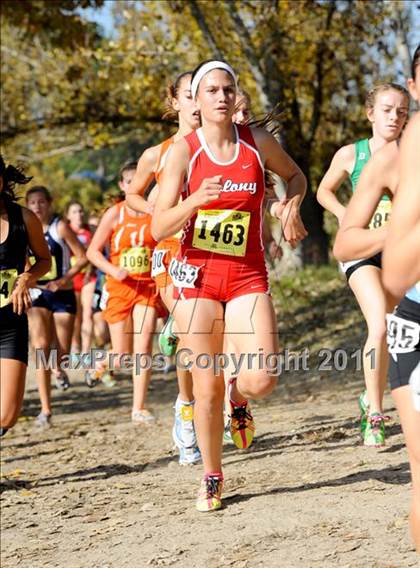 Thumbnail 3 in CIF State Cross Country Championships (Girls Division II) photogallery.