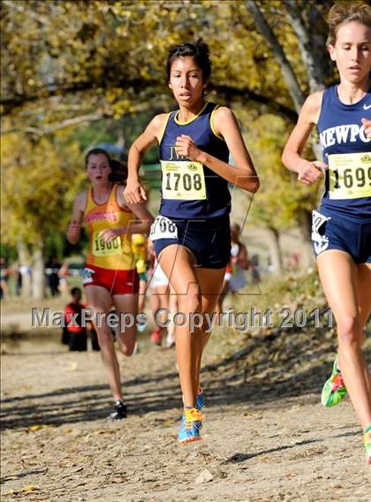 Thumbnail 2 in CIF State Cross Country Championships (Girls Division II) photogallery.