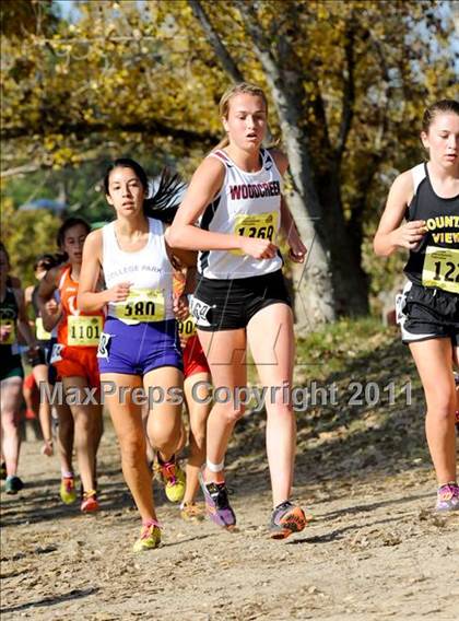 Thumbnail 1 in CIF State Cross Country Championships (Girls Division II) photogallery.