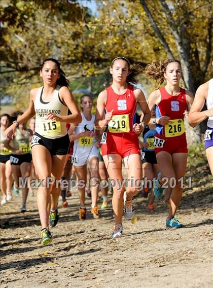 Thumbnail 1 in CIF State Cross Country Championships (Girls Division II) photogallery.