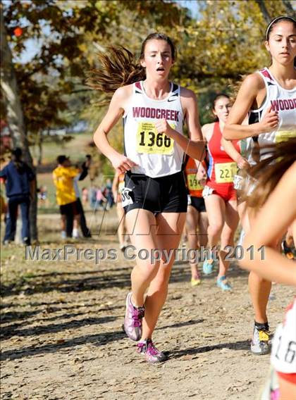 Thumbnail 3 in CIF State Cross Country Championships (Girls Division II) photogallery.