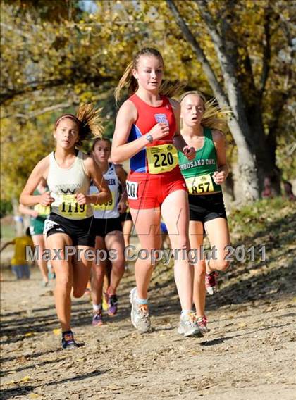 Thumbnail 3 in CIF State Cross Country Championships (Girls Division II) photogallery.