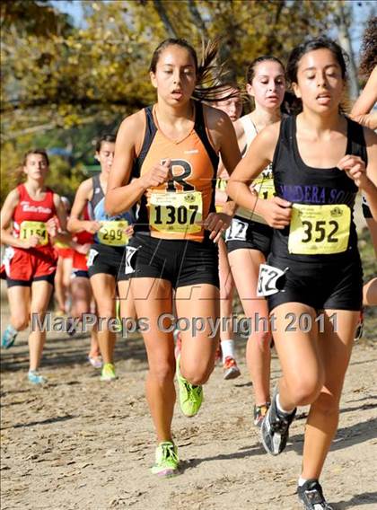 Thumbnail 1 in CIF State Cross Country Championships (Girls Division II) photogallery.