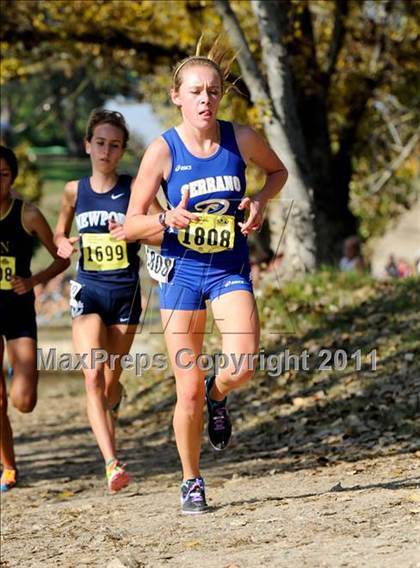 Thumbnail 3 in CIF State Cross Country Championships (Girls Division II) photogallery.