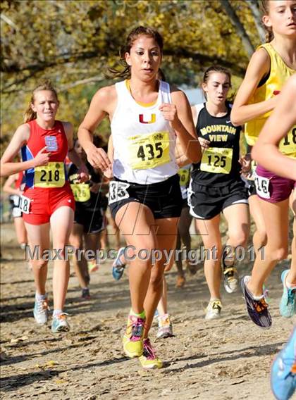 Thumbnail 1 in CIF State Cross Country Championships (Girls Division II) photogallery.