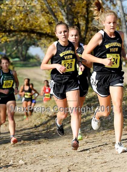 Thumbnail 2 in CIF State Cross Country Championships (Girls Division II) photogallery.