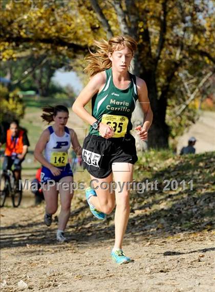 Thumbnail 1 in CIF State Cross Country Championships (Girls Division II) photogallery.