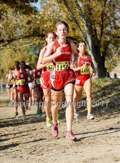 Thumbnail 3 in CIF State Cross Country Championships (Girls Division II) photogallery.