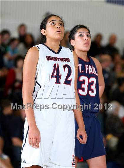 Thumbnail 3 in St. Paul vs. Brentwood (CIF SS Playoffs) photogallery.