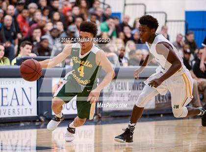 Thumbnail 1 in Patrick School vs Roselle Catholic (Investors Games) photogallery.