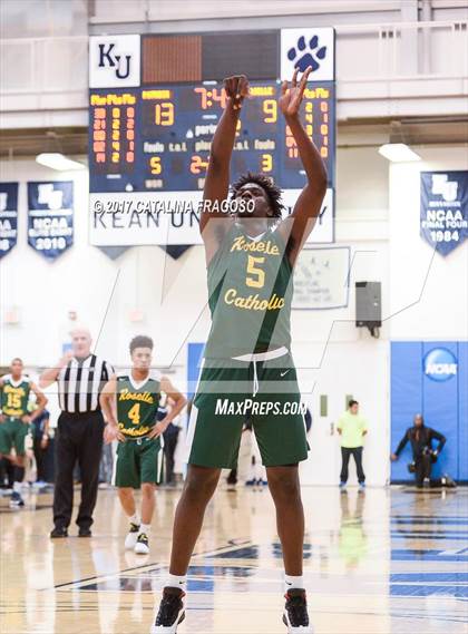 Thumbnail 1 in Patrick School vs Roselle Catholic (Investors Games) photogallery.