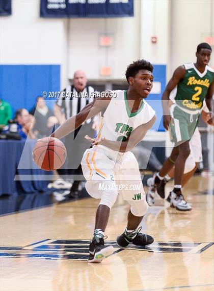 Thumbnail 1 in Patrick School vs Roselle Catholic (Investors Games) photogallery.