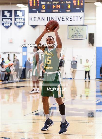 Thumbnail 1 in Patrick School vs Roselle Catholic (Investors Games) photogallery.